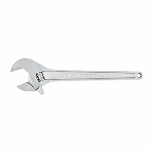 Crescent® AC215VS Adjustable Wrench, 1.688 in Wrench Opening, 15 in OAL, Non-Cushion Grip/Tapered, Alloy Steel Body, Alloy Steel, Polished Chrome