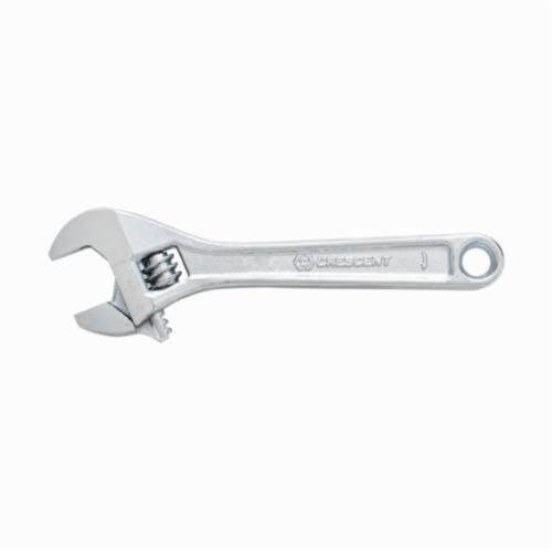 Crescent® AC28VS Adjustable Wrench, 1-1/8 in Wrench, 8 in OAL, Heat Treated Alloy Steel Body, Heat Treated Alloy Steel, Chrome Plated