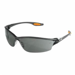 MCR Safety LW212 Law® 2 Plus Dielectric Single Lens Safety Glass with Side Shields, Duramass® Hard Coat, Gray Lens