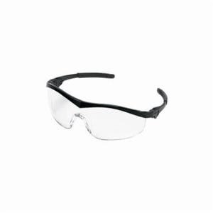 MCR Safety ST110AF Storm® Plus Single Lens Safety Glass, Duramass® Anti-Fog, Clear Lens, Half Framed Frame, Black