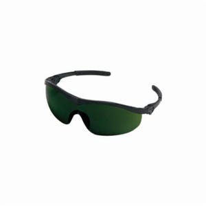 MCR Safety ST1150 Storm® Plus Single Lens Safety Glass, Duramass® Hard Coat, Green Filter 5.0 Lens, Half Framed Frame, Black