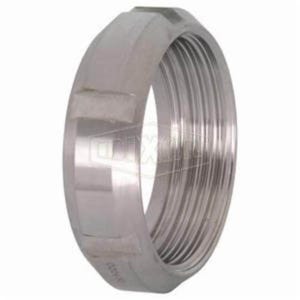 Dixon® SMS Round Nut, Fitting/Connector Type: Nut, DN63.5 Nominal Size, 1.1 in Thickness, 304 Stainless Steel, 3.94 in Dia, Domestic