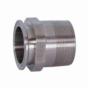 Dixon® Clamp Adapter, Series: 21MP, Fitting/Connector Type: Adapter, 1-1/2 x 2 in Nominal Size, Tube x MNPT, 304 Stainless Steel, 2-5/8 in, Domestic