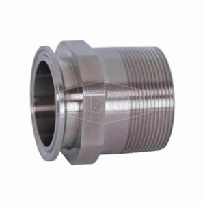 Dixon® Clamp Adapter, Series: 21MP, Fitting/Connector Type: Adapter, 1 x 1/2 in Nominal Size, Tube x MNPT, 316L Stainless Steel, 2-3/16 in L, Domestic