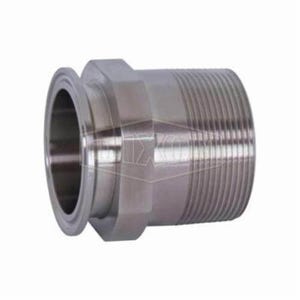 Dixon® 21MP-R150100 Clamp Adapter, Series: 21MP, Fitting/Connector Type: Adapter, 1-1/2 x 1 in Nominal Size, Tube x MNPT