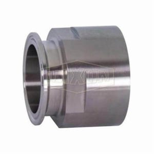 Dixon® Clamp Adapter, Series: 22MP, Fitting/Connector Type: Adapter, 1-1/2 x 3/4 in Nominal Size, Tube x FNPT, 316L Stainless Steel, 1-5/8 in, Domestic