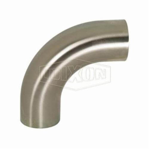 Dixon® B2S-G100P Weld Elbow, Series: B2S, Fitting/Connector Type: 90° Elbow, 1 in Nominal Size, 0.065 in Thickness, 304/304L SS
