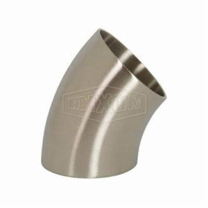 Dixon® B2WK-G600P Weld Elbow, Series: B2WK, Fitting/Connector Type: 45° Elbow, 6 in Nominal Size, 0.109 in Thickness, Polished
