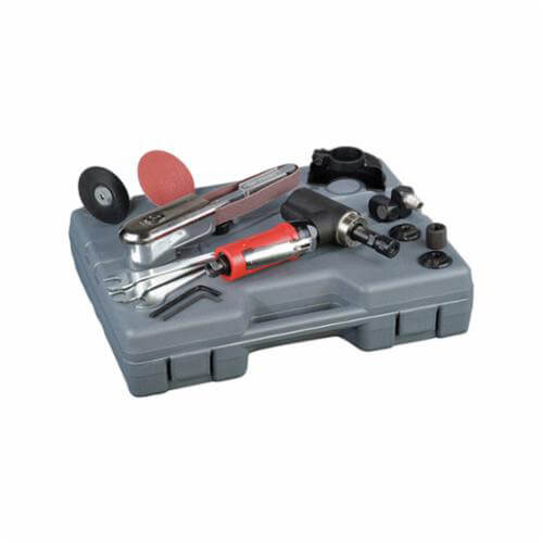 Dynabrade® Dynafile® III 15401 Abrasive Belt Tool, 5/8 or 3/4 in W x 20-1/2 in L, 0.7 hp, 32 scfm Air Flow, 90 psi