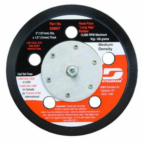 Dynabrade® 50633 Medium Density Vacuum Disc Backing Pad, 6 in dia Pad, PSA Attachment