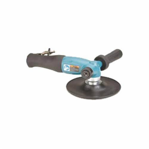 Dynabrade® 53868 Lightweight Disc Sander, 7 in dia Disc, 5/8-11 Male Arbor/Shank, 1.3 hp, 40 scfm Air Flow, 90 psi