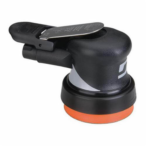 Dynabrade® Dynorbital® Supreme 56800 Non-Vacuum Palm Style Random Orbital Sander, 3-1/2 in Round Pad, 18 scfm Air Flow, 90 psi
