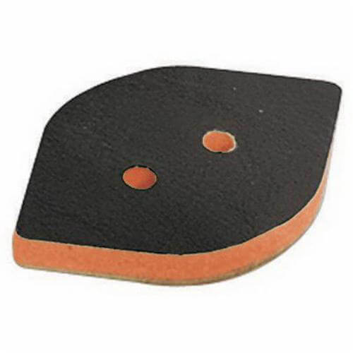 Dynabrade® 57953 Non-Vacuum Tear Drop Medium Density Disc Backing Pad, 2-3/8 in L x 3-3/4 in W, Hook Attachment