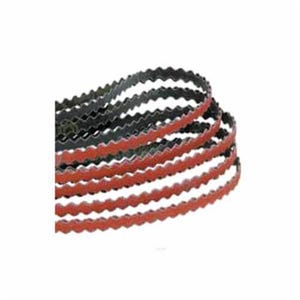 Dynabrade® DynaCut™ 91385 Scalloped Edge Coated Abrasive Belt, 1/2 in W x 24 in L, 80 Grit, Medium, Ceramic Abrasive, Cloth Backing