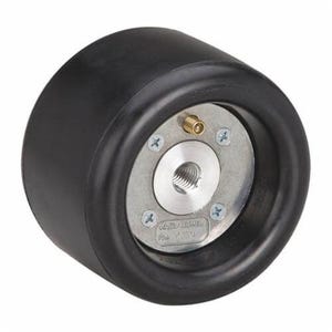 Dynabrade® Dynacushion® 92801 Standard Pneumatic Wheel, Use with Dynastraight® 13521 Finishing Tool, 5 in dia x 3-1/2 in W