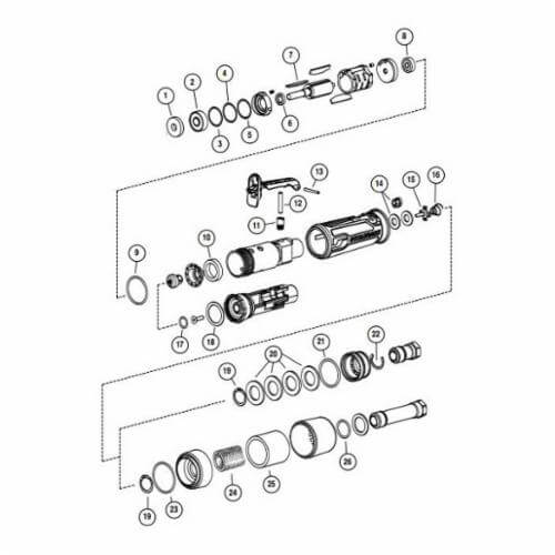 Dynabrade® 96541 Motor Tune Up Kit, Use with 46000 Right Angle Die Grinder