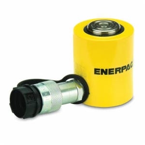 Enerpac® RCS-101 Flat-Jac® Low Height Single Acting Spring Return Hydraulic Cylinder, 10 ton Capacity, 1-1/2 in dia Rod