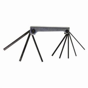 Eklind® 20812 Classic Long Key Set, 8 pc, 3/32 to 1/4 in Hex, Fold-Up Handle, ANSI B18.3, Alloy Steel, Black Oxide