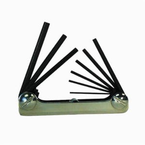 Eklind® 20912 Classic Key Set with Pouch, 9 pc, 0.05 to 0.1875 in Hex, Comfort Grip/Fold-Up Handle, Alloy Steel, Black Oxide