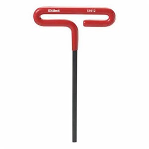 Eklind® 51620 Hex Key, Hex Drive, Cushion Grip/Loop T-Handle Handle, Alloy Steel, Black Oxide
