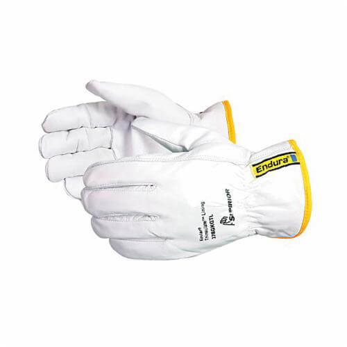 Superior Glove® 378GKGTLL Endura® Driver Winter Cut-Resistant Gloves, L, Goatskin Leather, Knit Wrist Cuff, ANSI Cut Level A4