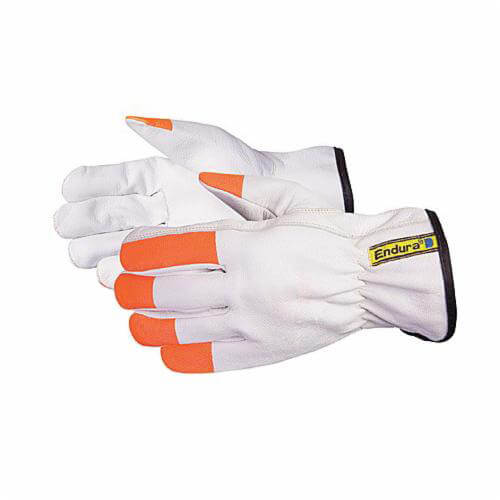 Superior Glove® 378GOTL Endura® Lightweight General Purpose Gloves, L, Leather, Goatskin Leather Palm, Grain Goatskin Leather
