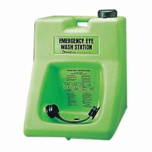 Honeywell Safety 32-000200-0000 Porta Stream® II Portable Eyewash Station, 2 Heads, 24 in H x 19-3/4 in W x 19 in D, Cart/Wall Mount
