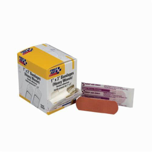 First Aid Only® 1-550 Bandage, 3 in L x 1 in W, Heavy Woven Fabric