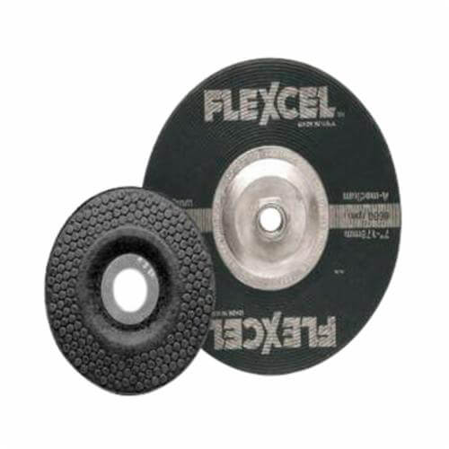 FlexOvit® Flexcel™ S7900H Semi-Flexible Depressed Center Wheel, 7 in dia x 1/8 in Thick, A60 Grit, Aluminum Oxide Abrasive