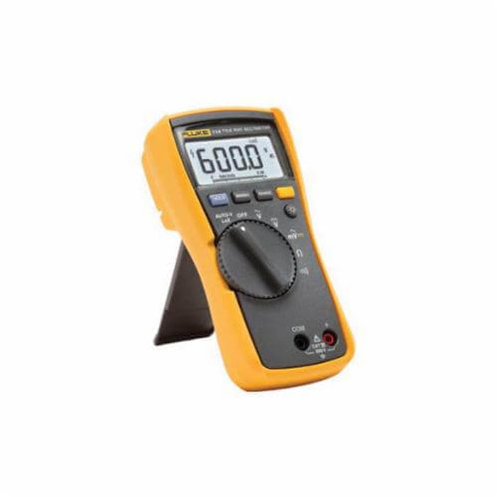 Fluke® Digital Multimeter, Compact, 600 VDC/VAC, 40 MOhm, 6/60/600 VAC/VDC, 5 Hz to 50 kHz, 0.1 Ohm to MOhm, Safety Rating: CAT III 600 VAC/VDC, 9999 uF, 0.5% + 2