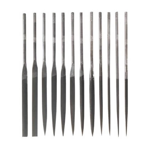 General® S475 Swiss Pattern Needle File Set, 12 pc, #2 Single Cut