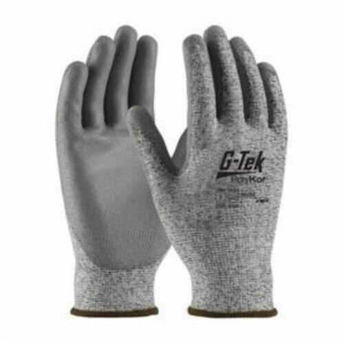 G-Tek® 16-150/L Unisex Cut-Resistant Gloves, L, Polyurethane Coating, PolyKor™, Continuous Knit Wrist Cuff