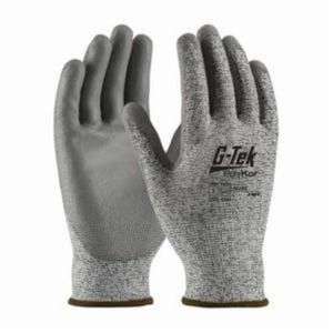 G-Tek® 16-150/L Unisex Cut-Resistant Gloves, L, Polyurethane Coating, PolyKor™, Continuous Knit Wrist Cuff