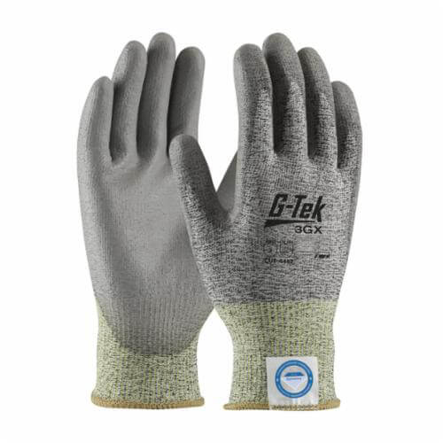 G-Tek® 3GX™ 19-D320/XL Lightweight Unisex Cut-Resistant Gloves, XL, Polyurethane Coating, Dyneema® Diamond/Polyester/Spandex®, Knit Wrist Cuff