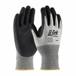 G-Tek® 16-350/M Lightweight Unisex Cut-Resistant Gloves, M, Micro Surface Nitrile Coating, PolyKor™ Fiber, Resists: Abrasion