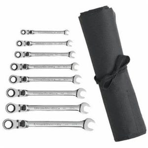 GearWrench® 85798R Combination Wrench Set, Extra Long Length Locking Ratcheting, Imperial, 5/16 to 3/4 in, 8 pc, 12 Point