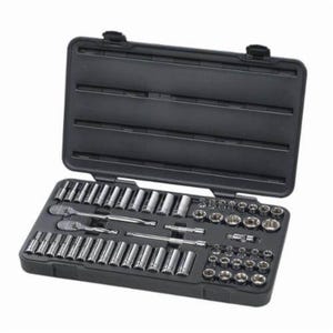GearWrench® 80550 Socket Set, ASME B107.1/B107.5M/B1007.10, 6 Points, 3/8 in Drive, 57 pc