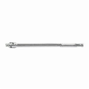 Gearwrench® 81308D Flexible Handle/Breaker Bar, 1/2 in Drive, 24 in OAL, Ergonomic Grip, Alloy Steel, Polished Chrome