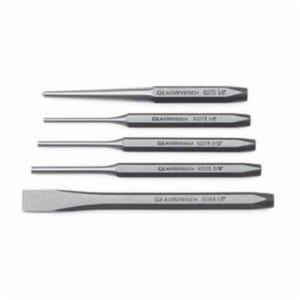 GearWrench® 82304 Punch and Chisel Set, 1/2 in Chisel, 5/32 to 3/16 in Punch, 5-1/2 in OAL, 4 Punches, 1 Chisels, 5 pc, Center
