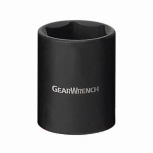 GearWrench® 84303N Socket, Standard Length, Impact Rated, Imperial, 3/8 in Drive, 1/2 in Socket, 1.102 in OAL