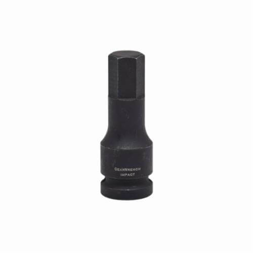 GearWrench® 84627 Driver Socket Bit, Standard Length, Impact Rated, Metric, Hex Drive, 1/2 in Drive, Hex Bit, 10 mm Bit
