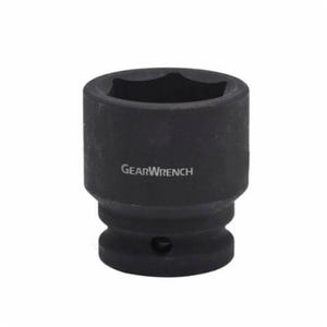 GearWrench® 84834 Socket, Standard Length, Impact Rated, Metric, Square Drive, 3/4 in Drive, 23 mm Socket, 1.968 in OAL