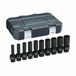 GearWrench® 84943N Get It Done™ Impact Socket Set, Imperial, 10 pc, 6 Points, Included Socket Size: 3/8 to 5/16 in, 1/2 in Drive