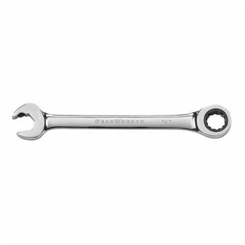 GearWrench® 85513 Combination Wrench, Open End, Metric, Standard Ratcheting Wrench Type, 13 mm Wrench Opening, 12 Points