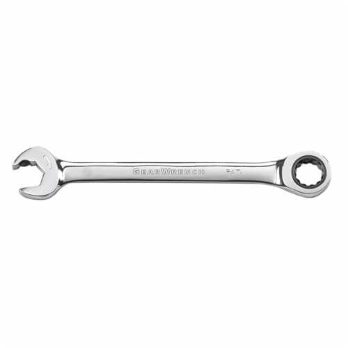 GearWrench® 85582 Combination Wrench, Open End, Imperial, Standard Ratcheting Wrench Type, 11/16 in Wrench Opening, 12 Points