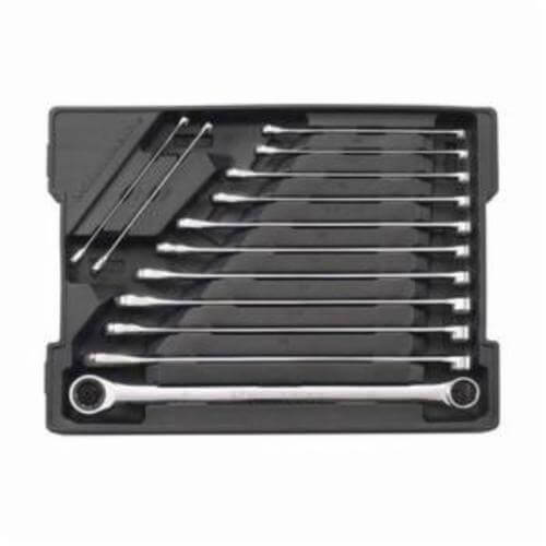 GearWrench® 85999 GearBox™ Box End Wrench Set, Extra Long Length Ratcheting Slim, Imperial, 5/16 to 1 in, 13 pc