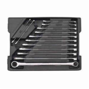 GearWrench® 85999 GearBox™ Box End Wrench Set, Extra Long Length Ratcheting Slim, Imperial, 5/16 to 1 in, 13 pc
