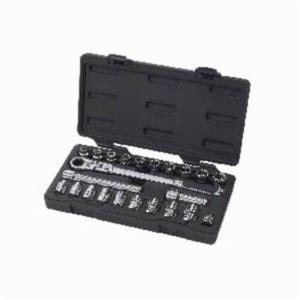 GearWrench® 893823 Pass-Thru® XL Series Mechanics Tool Set, Imperial/Metric, 3/8 in, 23 pc