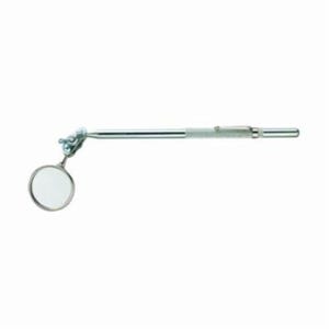 General® 555 Flat Inspection Mirror, 1-1/4 in Mirror, Round, 8 in L, Fixed/Cushion Grip Handle