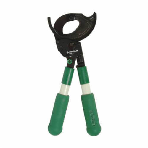 Greenlee® 761 Cable Cutter 2-Hand Ratchet, 1000 kcmil Aluminum/Copper, 1-1/8 in dia Communication Cable, 10-3/4 in OAL